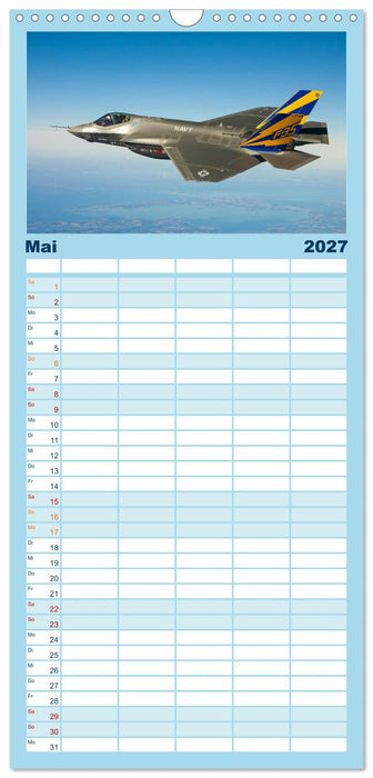 Kampfjets - Düsenjäger-Kalender (CALVENDO Familienplaner 2027)