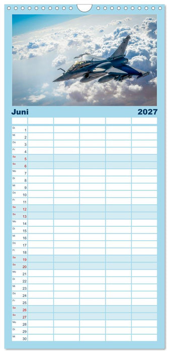Kampfjets - Düsenjäger-Kalender (CALVENDO Familienplaner 2027)