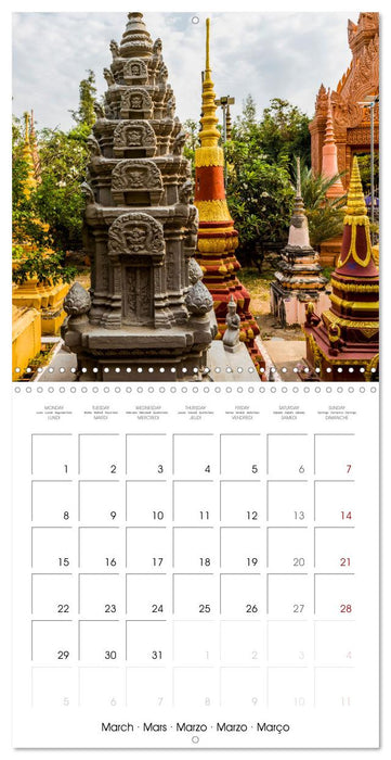 Siem Reap City of Temples Cambodia (CALVENDO Monthly Calendar 2027)