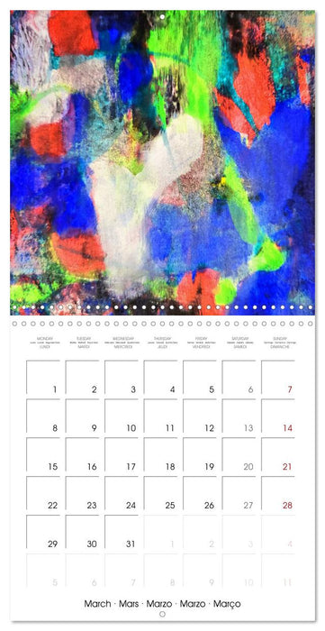 The abstract kaleidoscope of colours (CALVENDO Monthly Calendar 2027)