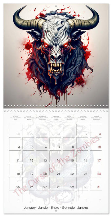 The curse of the zombies (CALVENDO Monthly Calendar 2027)