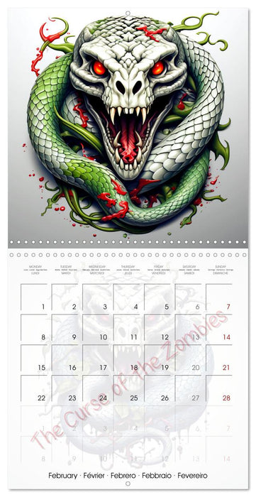 The curse of the zombies (CALVENDO Monthly Calendar 2027)