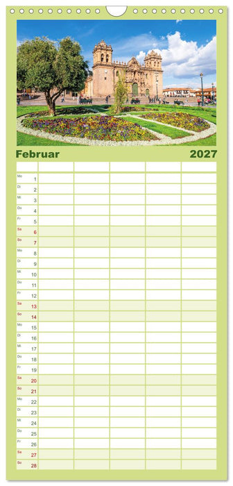 Peru: Natur mit Geschichte (CALVENDO Familienplaner 2027)