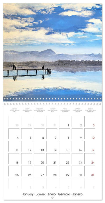 Lake colours - Painted lakes in Upper Bavaria (CALVENDO Monthly Calendar 2027)