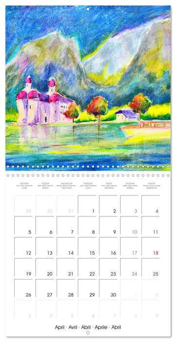 Lake colours - Painted lakes in Upper Bavaria (CALVENDO Monthly Calendar 2027)