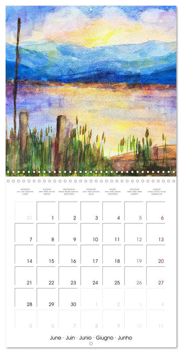 Lake colours - Painted lakes in Upper Bavaria (CALVENDO Monthly Calendar 2027)