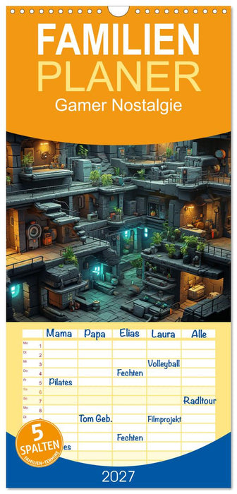 Gamer Nostalgie (CALVENDO Familienplaner 2027)