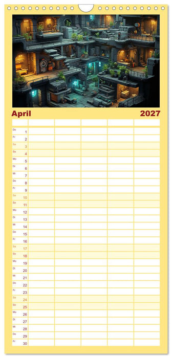 Gamer Nostalgie (CALVENDO Familienplaner 2027)