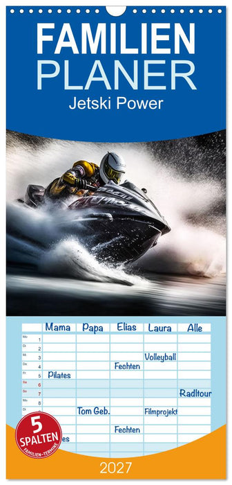 Jetski Power (CALVENDO Familienplaner 2027)