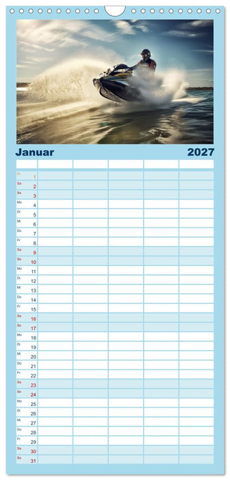 Jetski Power (CALVENDO Familienplaner 2027)