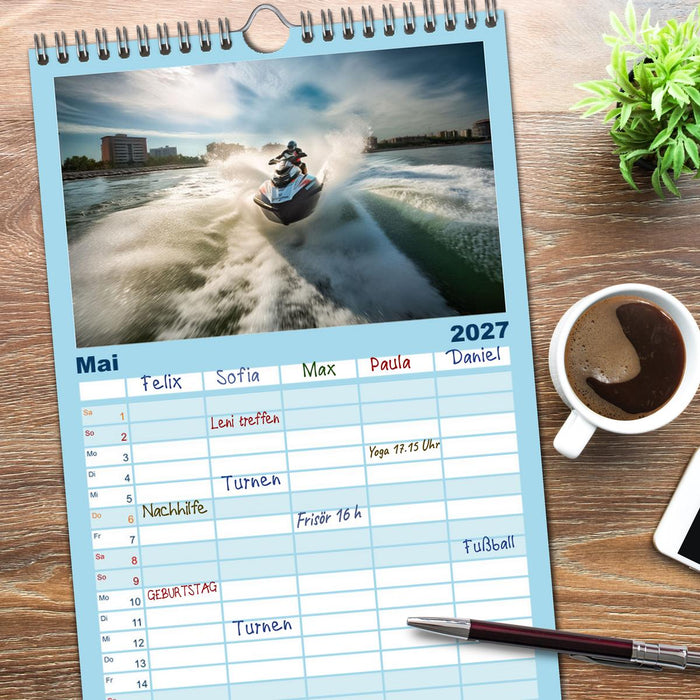 Jetski Power (CALVENDO Familienplaner 2027)