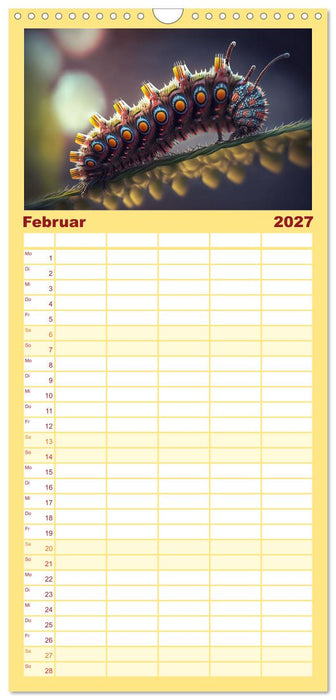 Kleine Tiere ganz nah (CALVENDO Familienplaner 2027)