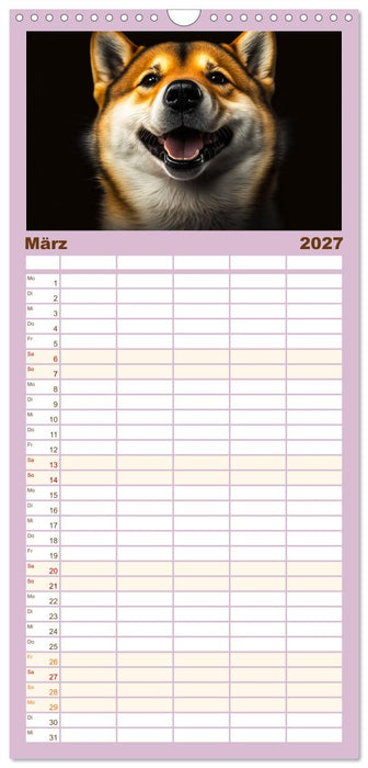 Hunde Porträts (CALVENDO Familienplaner 2027)