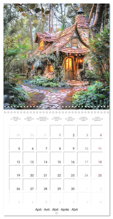 Enchanted Cabins (CALVENDO Monthly Calendar 2027)