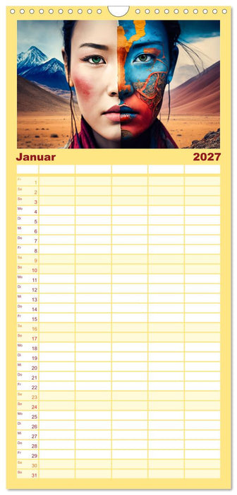 Die Menschen sind bunt (CALVENDO Familienplaner 2027)