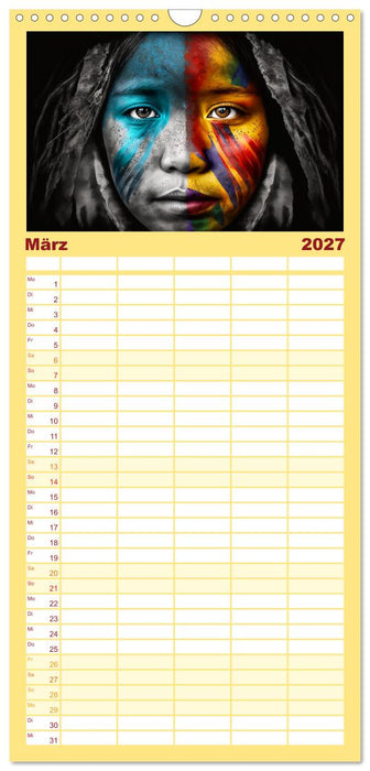 Die Menschen sind bunt (CALVENDO Familienplaner 2027)