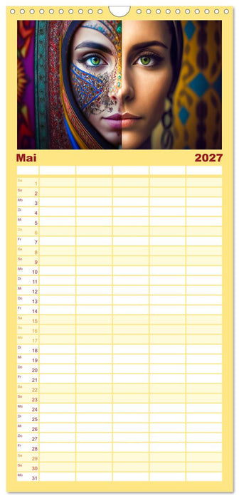 Die Menschen sind bunt (CALVENDO Familienplaner 2027)