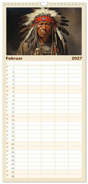 Indianische Impressionen (CALVENDO Familienplaner 2027)