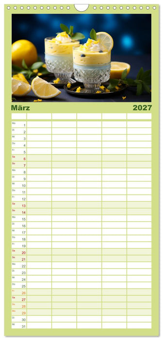 Sauer Gelb Lecker (CALVENDO Familienplaner 2027)