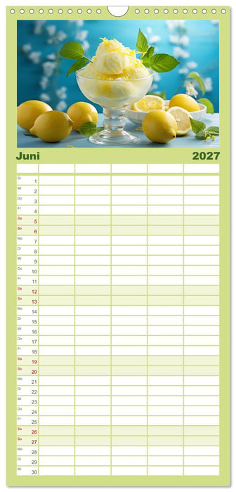 Sauer Gelb Lecker (CALVENDO Familienplaner 2027)