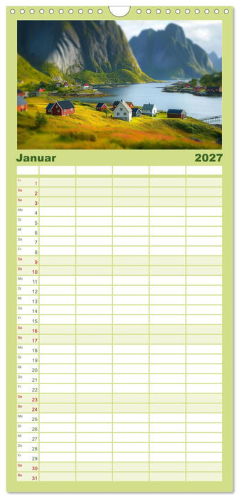 Die Welt in Klein (CALVENDO Familienplaner 2027)