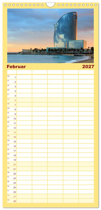 BARCELONA - Metropole am Mittelmeer (CALVENDO Familienplaner 2027)