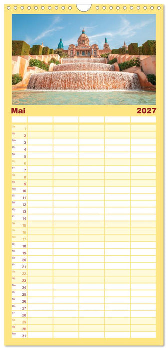 BARCELONA - Metropole am Mittelmeer (CALVENDO Familienplaner 2027)