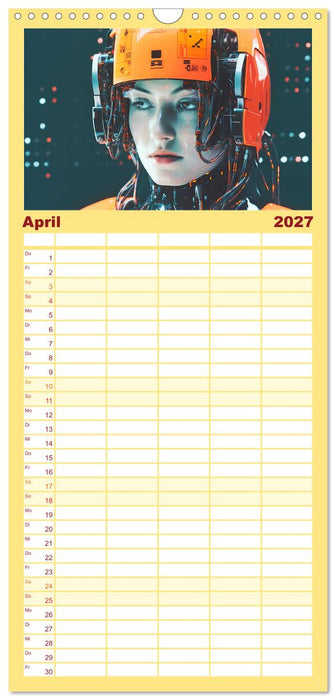Roboter Portraits. Zukunft und Visionen (CALVENDO Familienplaner 2027)