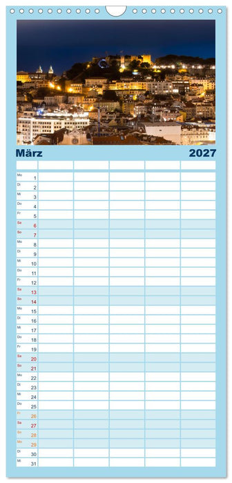 Eine Stadt voller Charme - Lissabon (CALVENDO Familienplaner 2027)