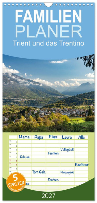 Trient und das Trentino (CALVENDO Familienplaner 2027)