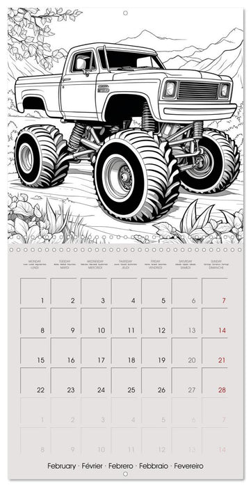 Give these engines some colour (CALVENDO Monthly Calendar 2027)