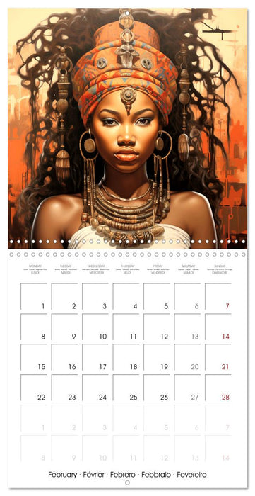 L'art de la beauté africaine (CALVENDO Calendrier mensuel 2027)