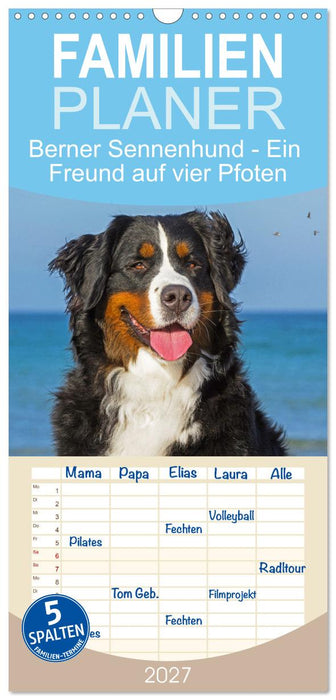 Berner Sennenhund - Ein Freund auf vier Pfoten (CALVENDO Familienplaner 2027)