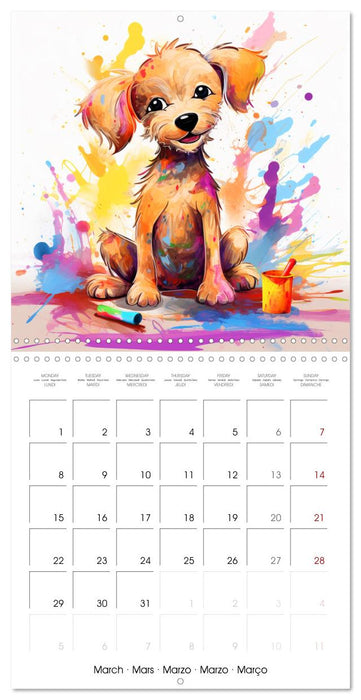Mischievous dogs (CALVENDO Monthly Calendar 2027)