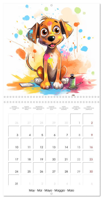 Mischievous dogs (CALVENDO Monthly Calendar 2027)