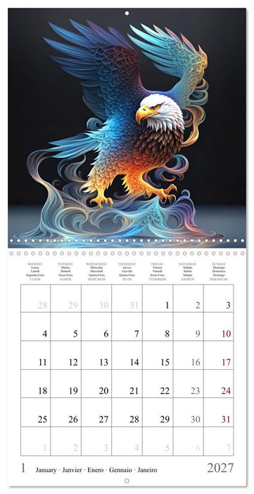 Rainbow Creatures (CALVENDO Monthly Calendar 2027)