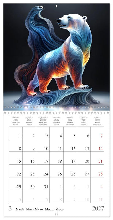 Rainbow Creatures (CALVENDO Monthly Calendar 2027)