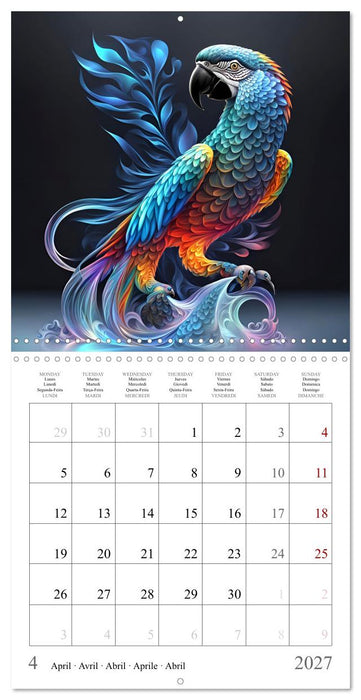 Rainbow Creatures (CALVENDO Monthly Calendar 2027)