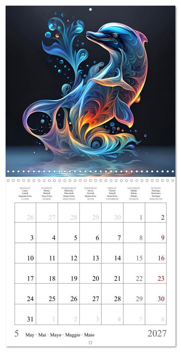 Rainbow Creatures (CALVENDO Monthly Calendar 2027)