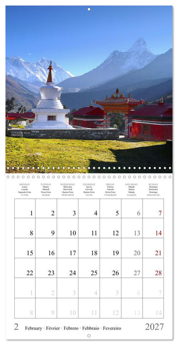 Himalayas, Adventure in the mountains (CALVENDO Monthly Calendar 2027)
