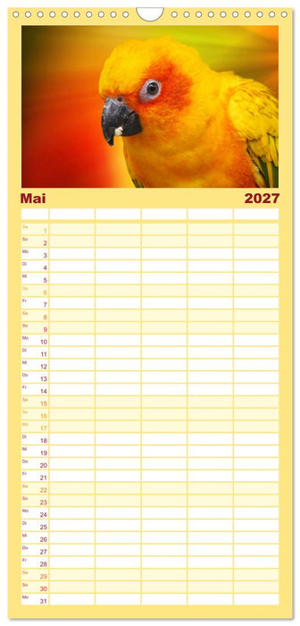 Die bunte Welt der Vögel (CALVENDO Familienplaner 2027)