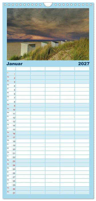Zeeland - Wasser, Sand und Meer (CALVENDO Familienplaner 2027)