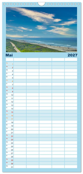 Zeeland - Wasser, Sand und Meer (CALVENDO Familienplaner 2027)