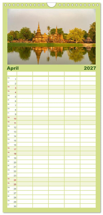 Thailand - Welterbe Sukothai (CALVENDO Familienplaner 2027)