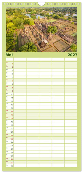 Thailand - Welterbe Sukothai (CALVENDO Familienplaner 2027)