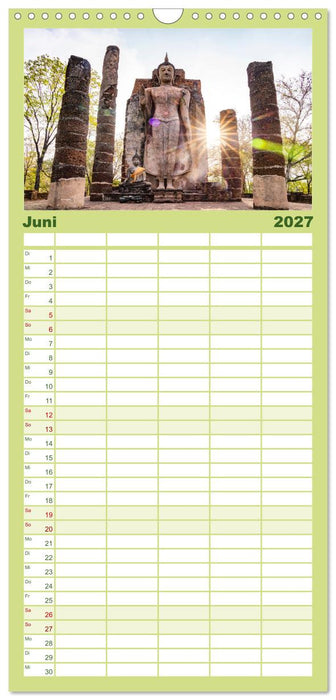 Thailand - Welterbe Sukothai (CALVENDO Familienplaner 2027)