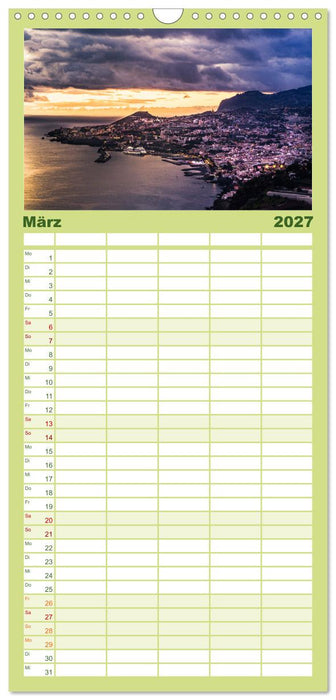 Madeira - Eine Perle im Atlantischen Ozean (CALVENDO Familienplaner 2027)