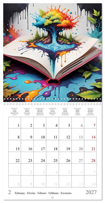 Un livre fantasmagorique (CALVENDO Calendrier mensuel 2027)