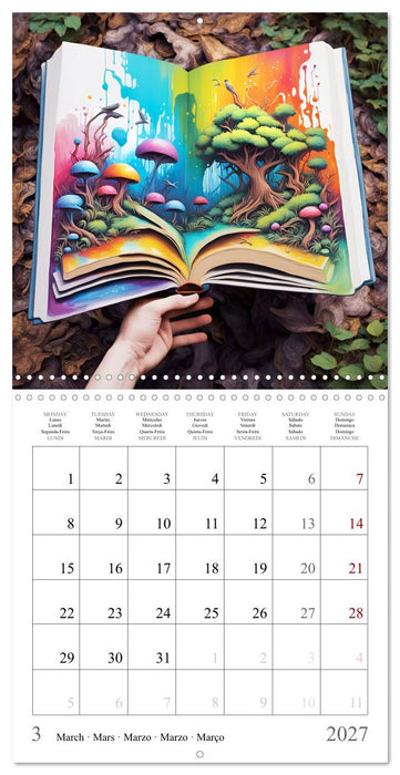 Un livre fantasmagorique (CALVENDO Calendrier mensuel 2027)