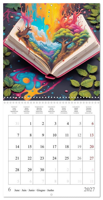 Un livre fantasmagorique (CALVENDO Calendrier mensuel 2027)